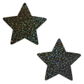 5-Pack: Star: Black Glitter Star Nipple Pasties by Pastease® o/s-0