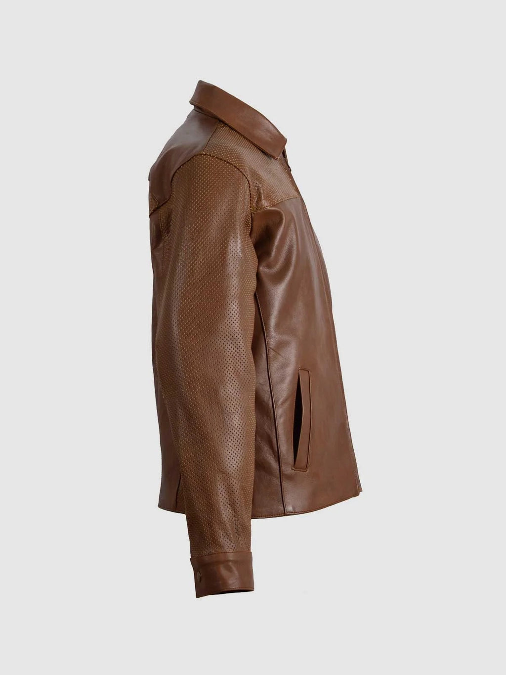 Summer Jacket  Vintage Leather Jacket in Tan