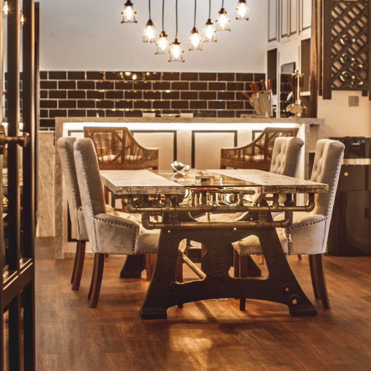 Unique handmade Steam Punk dinning table-1