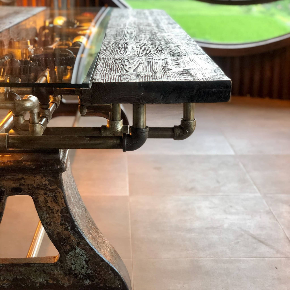 Unique handmade Steam Punk dinning table-0