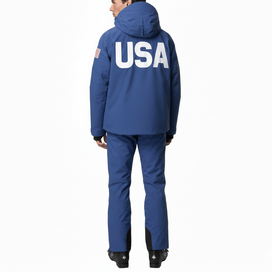 US Ski Snowboard Team waterproof padded jacket 2025/26 Slate Blue - Kappa-1