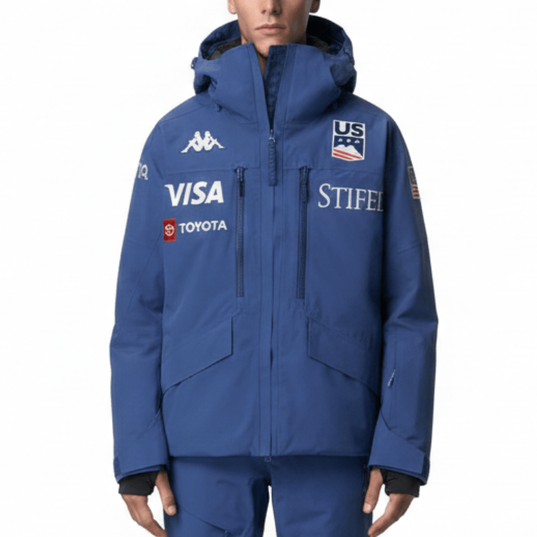 US Ski Snowboard Team waterproof padded jacket 2025/26 Slate Blue - Kappa-0