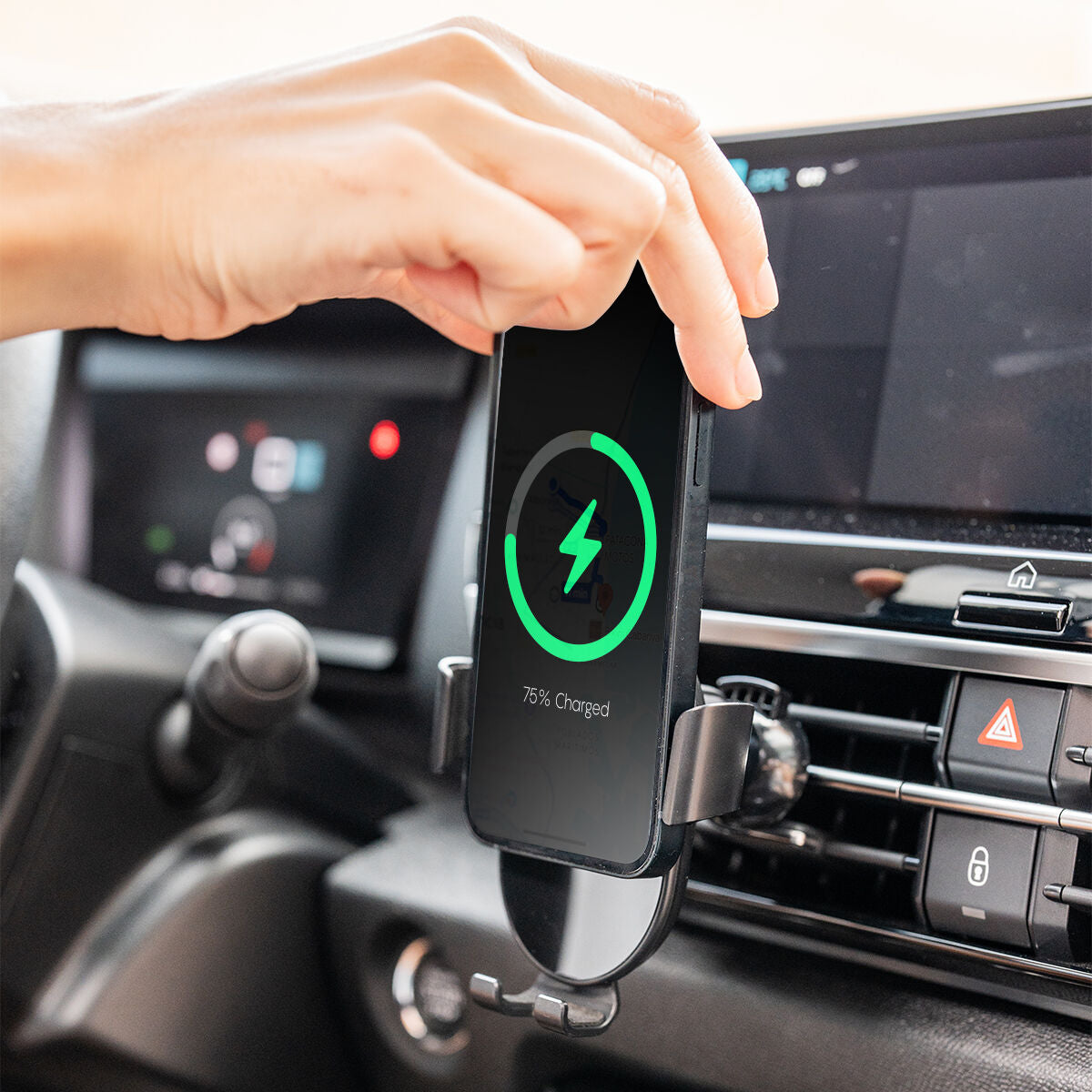 Wireless Fast Charging Phone Holder for Cars Chakar InnovaGoods-0