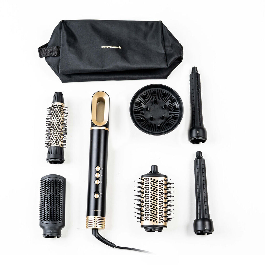 Ionic Multifunctional Air Dryer and Styler Brush with Coanda Technology and 7 Accessories Wavify InnovaGoods-2