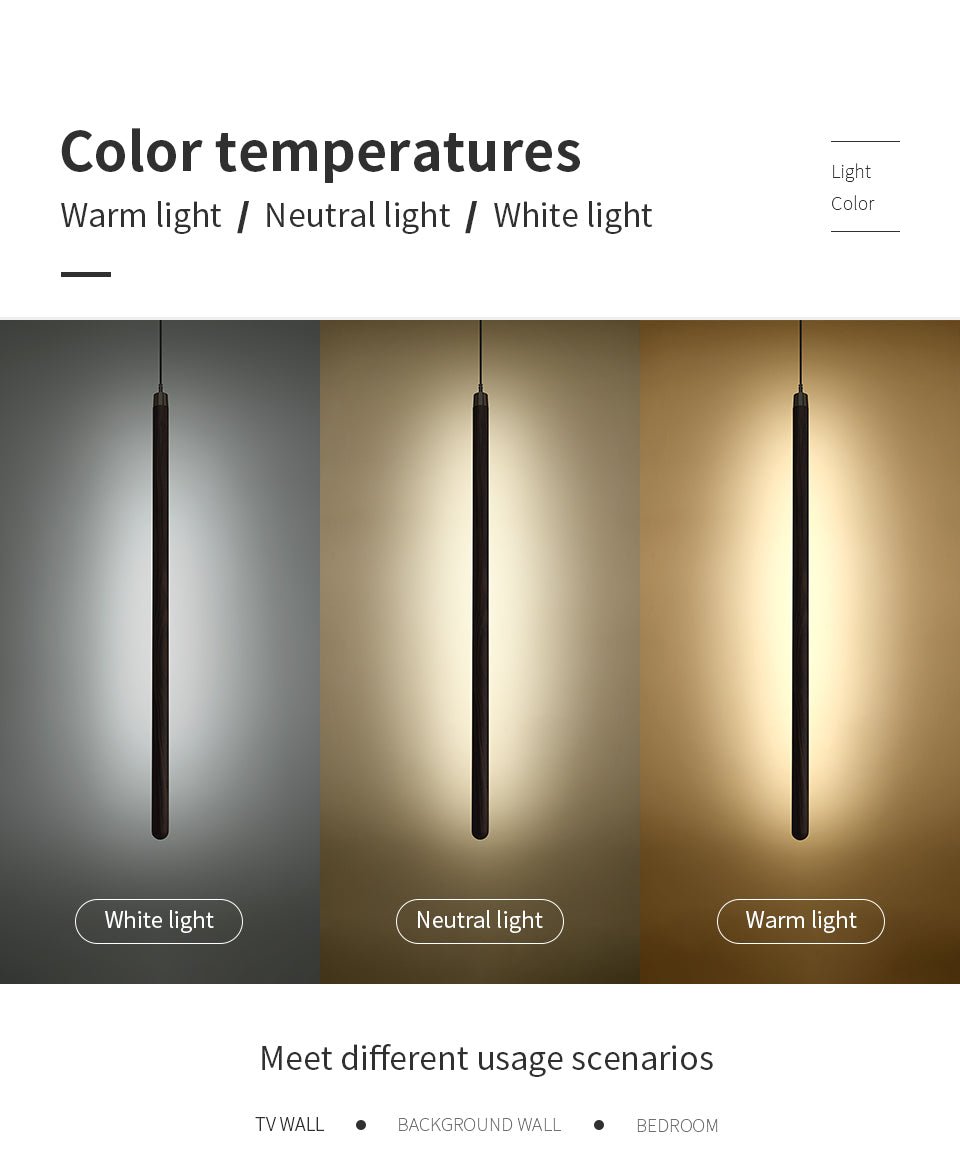 Vertical LED Solid Wood Bedside Sconce Light-1