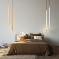 Vertical LED Solid Wood Bedside Sconce Light-0