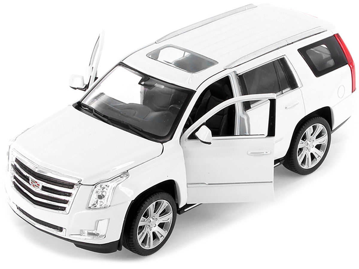 2017 Cadillac Escalade with Sunroof White 1/24-1/27 Diecast Model Car by Welly-1