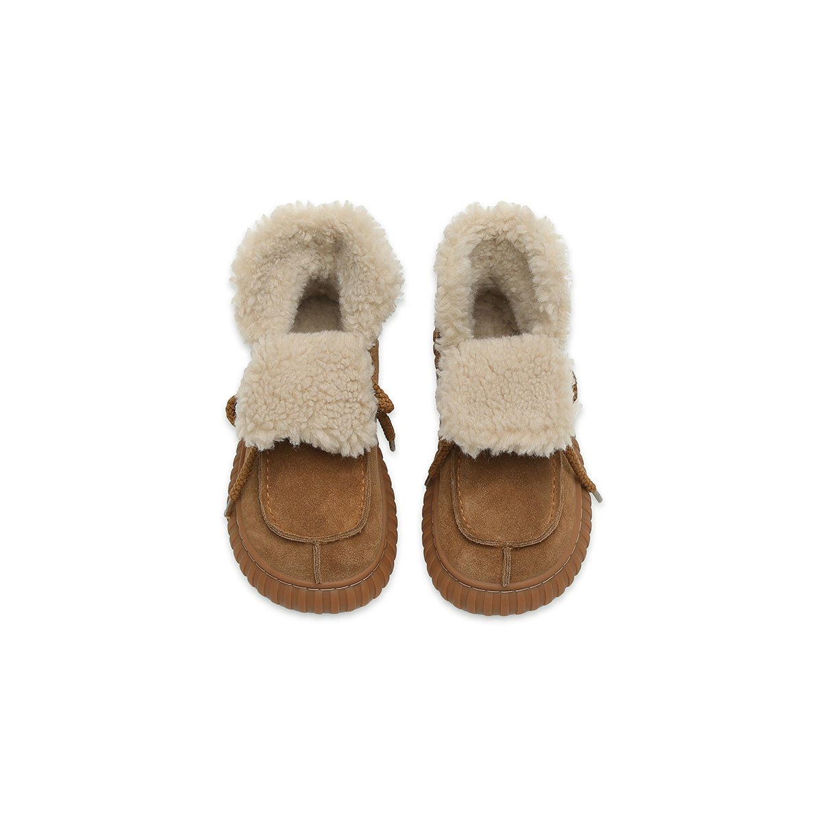 Women's Suede Shearling Winter Boots-3