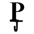 Wrought Iron Letter P Wall Hook Small