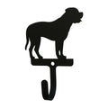 Wrought Iron Mastiff Dog Wall Hook Decorative Small