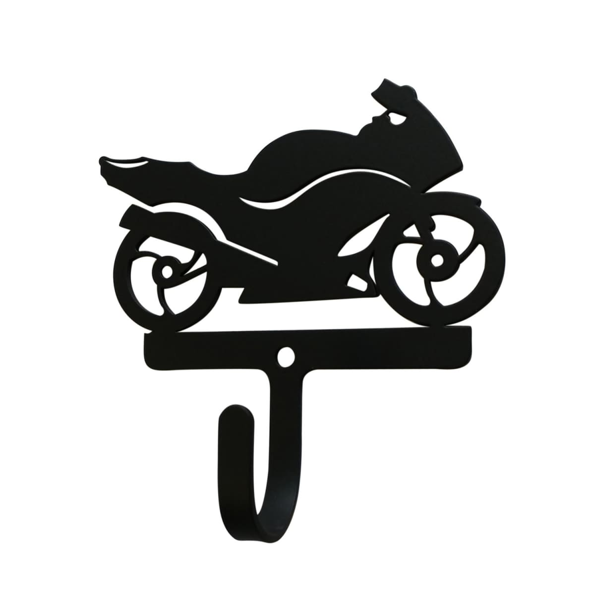 Wrought Iron Motorcycle Street Wall Hook Decorative Small