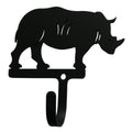Wrought Iron Rhino Wall Hook Decorative Small