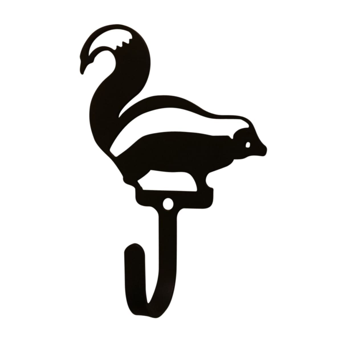 Wrought Iron Skunk Wall Hook Decorative Small