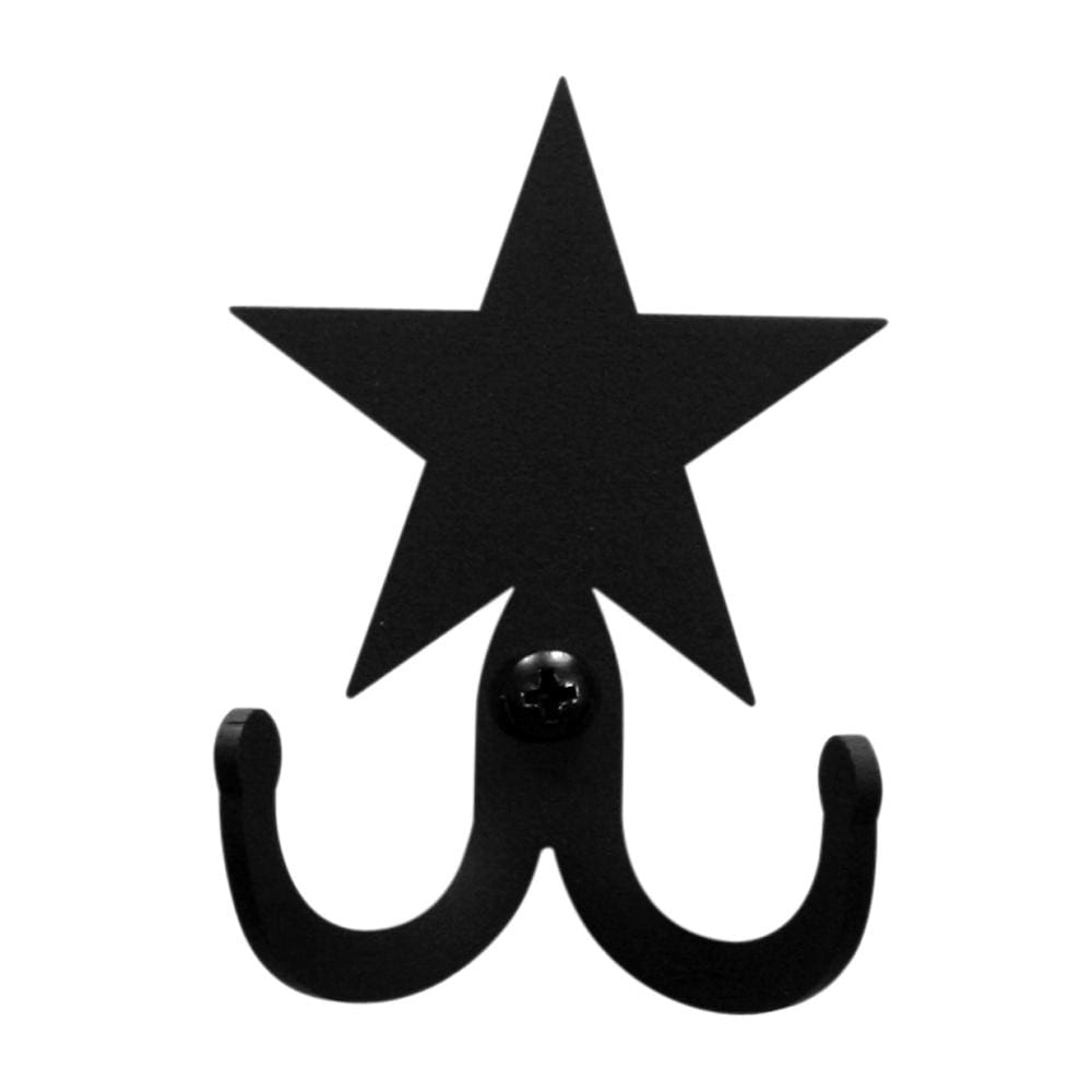 Wrought Iron Star Double Wall Hook