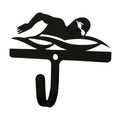 Wrought Iron Swimmer Wall Hook Decorative Small