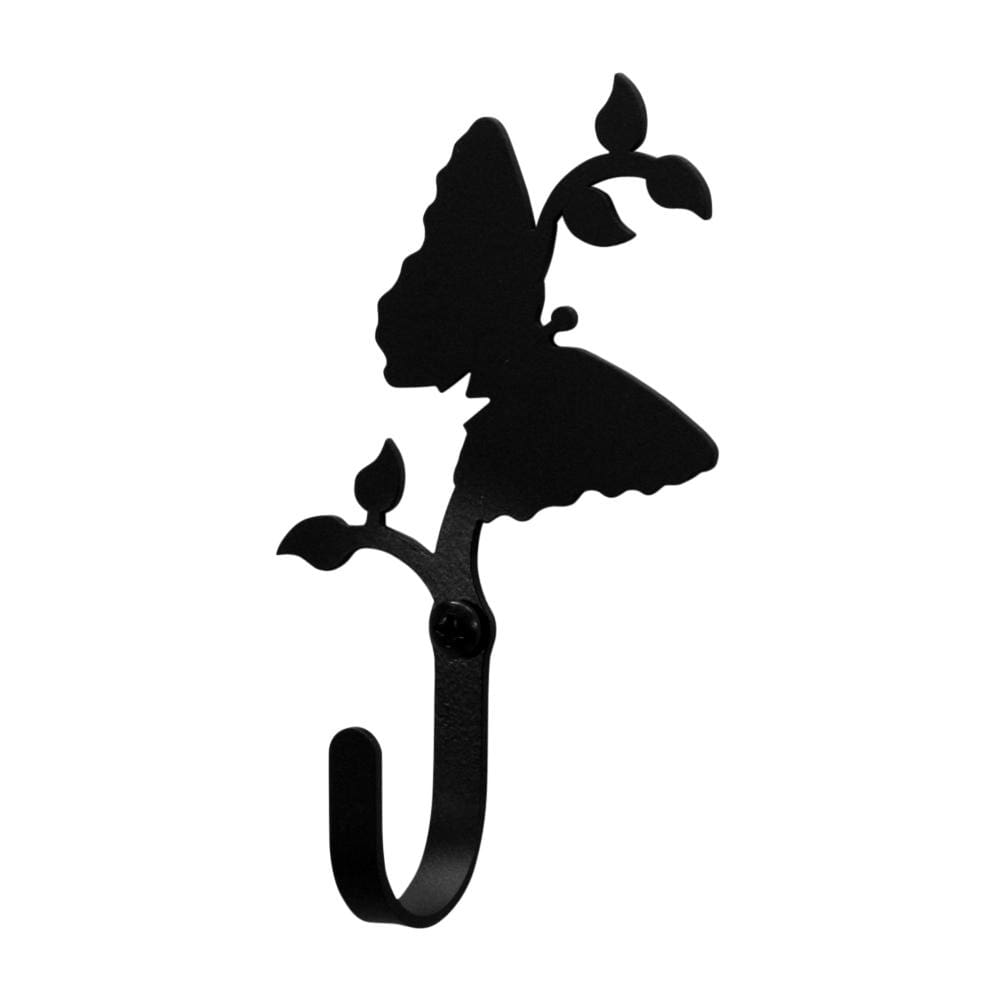 Wrought Iron XSmall Butterfly Wall Hook Decorative Xsmall