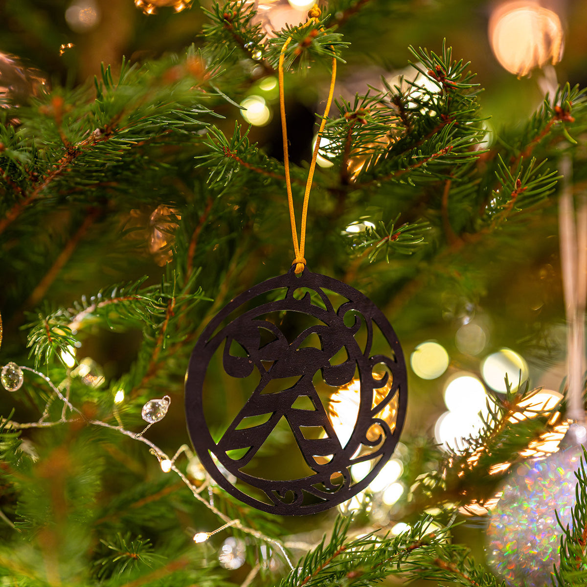 Candy Cane Eco Friendly Christmas Ornament-1